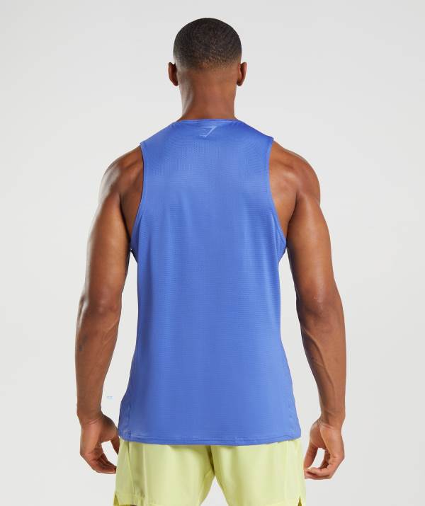 Panske Tielko Gymshark Sport Stripe Modre | UR1586203